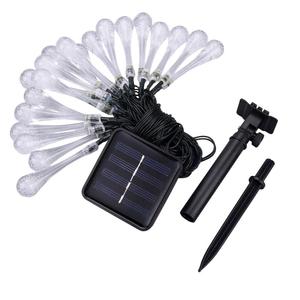30 50 -LED Waterproof Raindrop Solar <strong>Lamp</strong> LED Lawn Yard Christmas Festival Holiday <strong>Light</strong> <strong>String</strong> Solar Led <strong>String</strong> <strong>Lights</strong> - Product Image 1