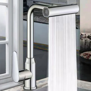 Khách sạn hiện đại căn hộ sử dụng thép không gỉ bồn rửa nhà bếp Vòi gốm van lõi đơn lỗ lạnh/nước nóng trộn vòi - Product Image 3