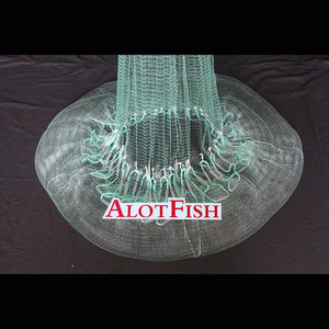 AlotFish 6FT 3/8 "sq japon Fuji alt cep Cast Net olta kurşunu zincir Cast Net teslim döküm ağları - Product Image 6
