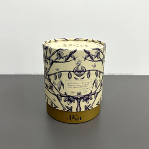 Zarif yüksek kaliteli şık şık beyaz CylinderCardboard yuvarlak kutu bisküvi şekerler çerez özel Logo için şube tasarımı ile - Product Image 6