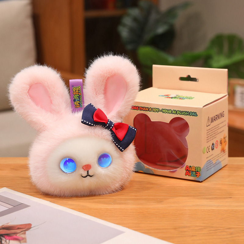Llavero de peluche de conejo con IA