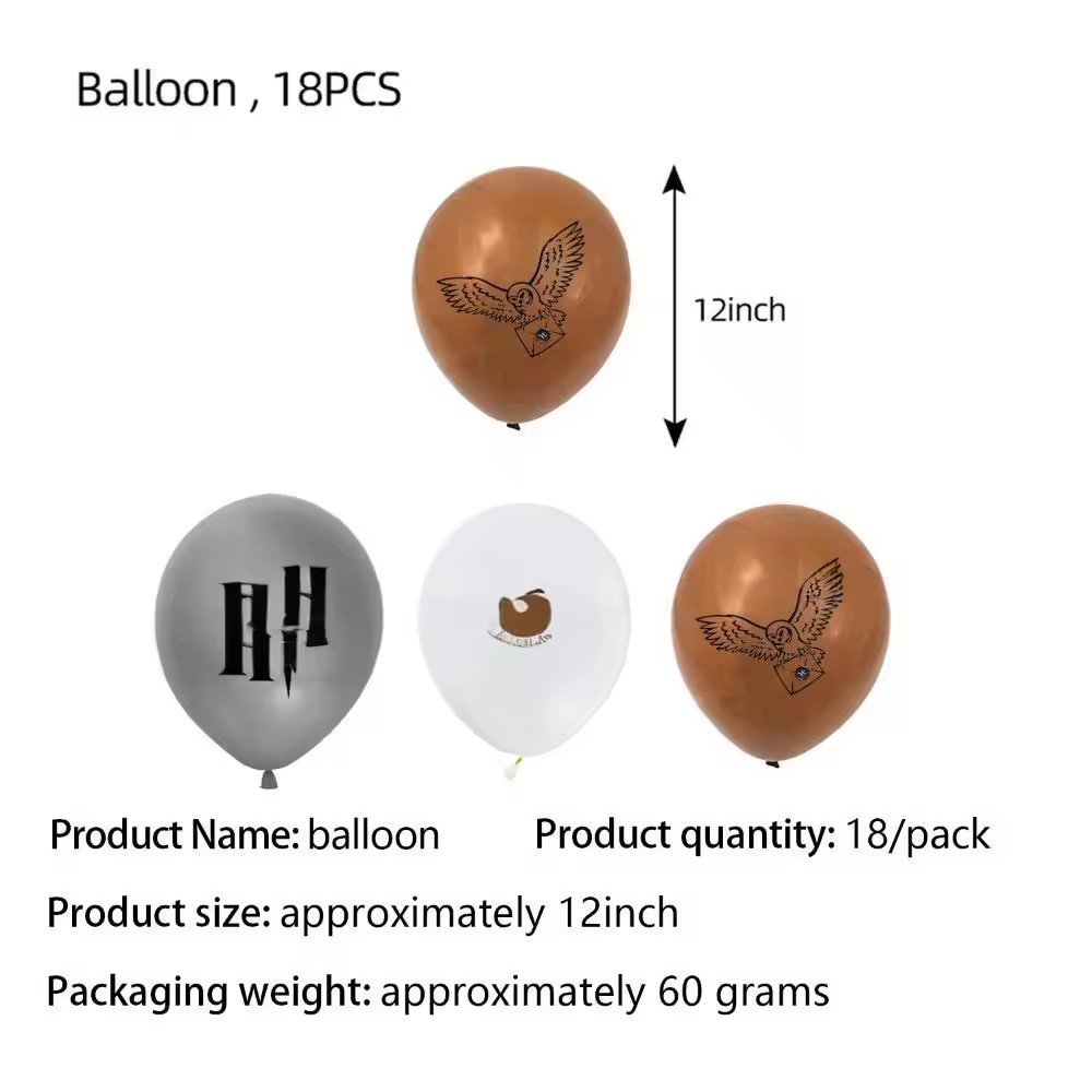 Globos de látex impresos de 12" de colores - 18 unidades