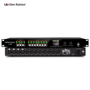 Glen Ralston 2 entradas 4 salidas mezclador ecualizador sistema de sonido profesional procesador de audio digital - Product Image 6
