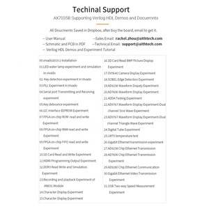 ALINX AX7035B XILINX Artix-7 XC7A35T FPGA scheda di sviluppo 14 Bit agna kit di valutazione con scheda A7 SoMs XC7A35T FPGA - Product Image 2