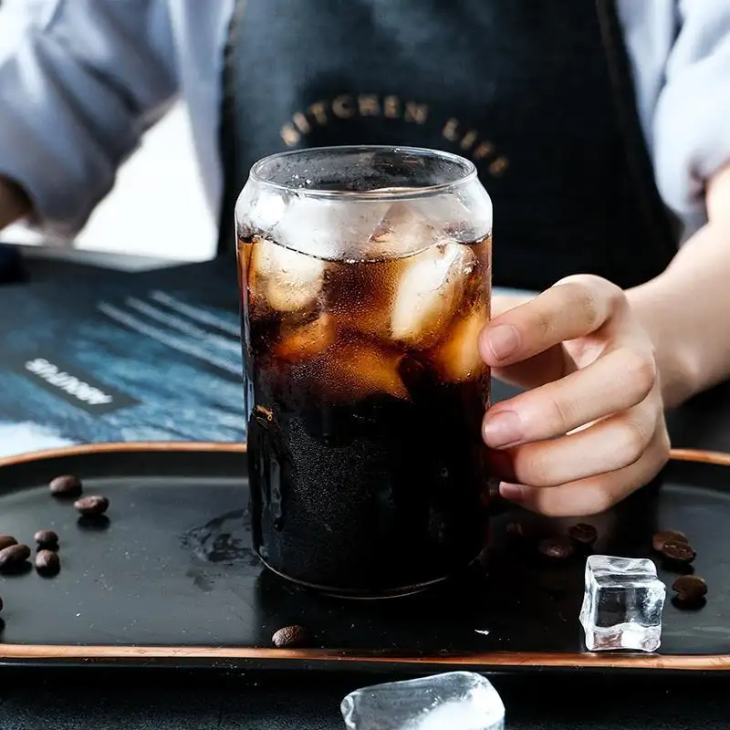 Nouvelle tendance tasses à eau en verre de jus 350ml/550ml bière buvant vasos de vidrio tasse en verre personnalisée