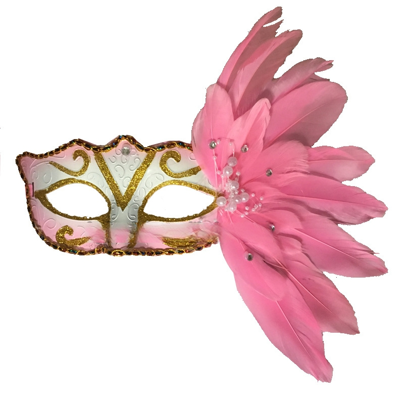 17 Masque rose