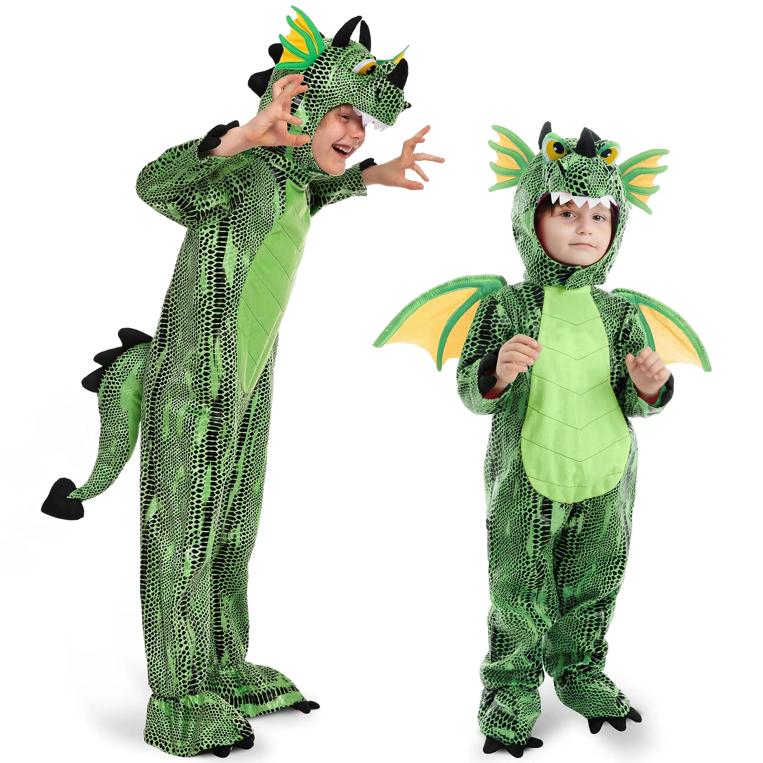 Costume di Halloween bambino Unisex drago Deluxe dinosauri Costume Set per festa di Halloween compleanno vestito da bambino carino