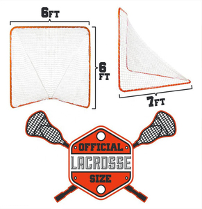 هدف التدريب الاحترافي الشاق للبطولات Collegiat Lacrosse مع 7 هدف أبيض صافي شبكات تدريب هدف Lacrosse - Product Image 3