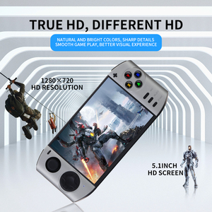 NEW XY-09 <strong>5.1</strong> Inch Handheld <strong>Game</strong> Console Support Wired Wireless Controller for PS1 MD Retro Video Gaming Player Toys Kids Gift