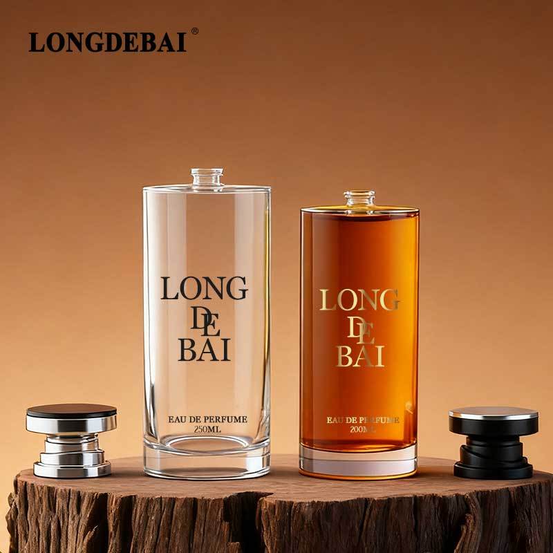 bouteille en verre transparent