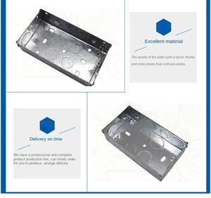Smart Home <strong>1</strong>/2/3/4/5 Gang Metal Junction Steel Iron Switch Button Outlet Socket Box Wall Mount Electronics Instrument <strong>Enclosure</strong>