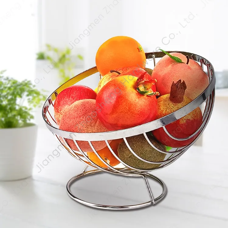 Keuken Ijzer Voedsel En Groenten Display Standdraad Broodmanden Rack Decoratieve Metalen Fruitschalen