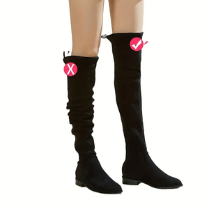 Correas multiusos para botas hasta la rodilla, cinturón elástico de gancho y bucle, correas de cincha con bandas elásticas antideslizantes de silicona, brazalete de seguridad - Product Image 2