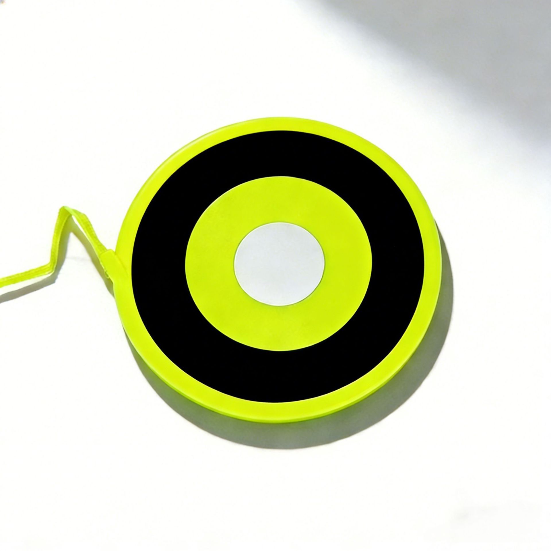Cible longue en corde jaune fluo
