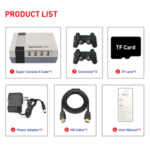 PS-P/PS1/N64/SNES用110000ビデオゲームプラグアンドプレイHDゲームボックススーパーコンソールXキューブを備えたWifiレトロゲームコンソール - Product Image 6