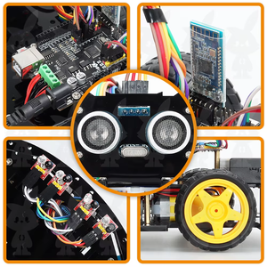 Kompatibel mit Arduino Development Board Smart Car Robot Kit Mobiles BT Control Car Kit