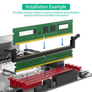 DDR5 U-DIMM 288Pin Adapter Neuer Zustand Speicher für Tests chutz karte mit kurzer/langer Verriegelung auf Lager