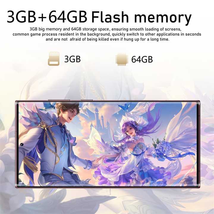 Neue Globale Version S23+Ultra Android 8.1 6.8" Vollbildschirm 3 GB 64 GB Telefon 13 MP Kamera 4500 mAh GPS WLAN 5 G Smartphone
