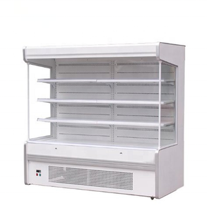 High Quality Custom Multi Layers Large Capacity <strong>Stand-up</strong> Commercial Storage Open <strong>Chiller</strong> for Display Drink