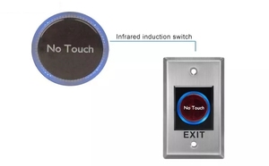 LED表示赤外線センサーステンレス鋼タッチなし非接触ドアリリース出口ボタン押して出口ボタン - Product Image 2