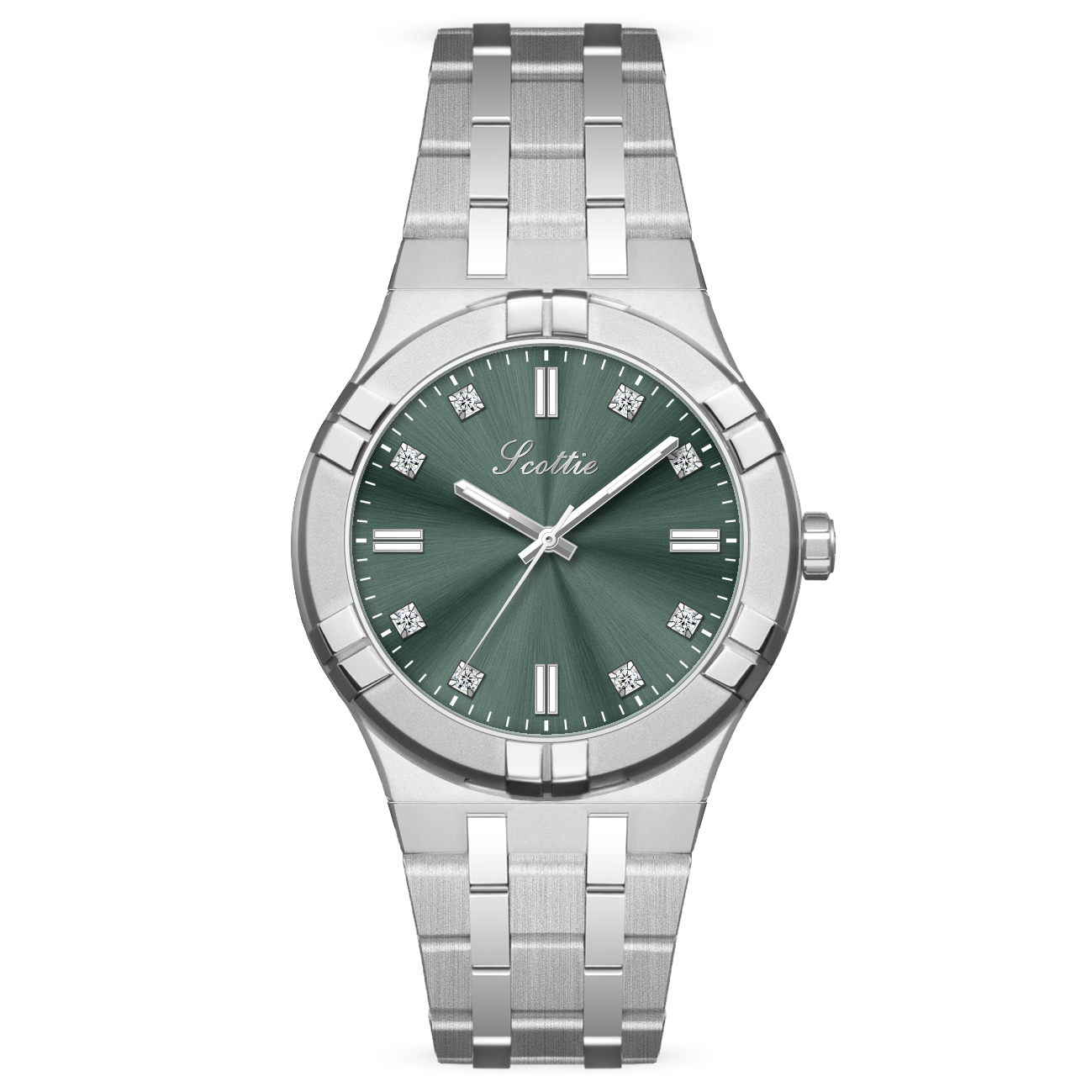 Vert foncé + argent