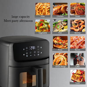 Su misura Logo domestico 2L 3L 4.2L 5L multifunzione visualizzazione friggitrice elettrica piccola Freidora De Aire con 8 programma preimpostato - Product Image 3