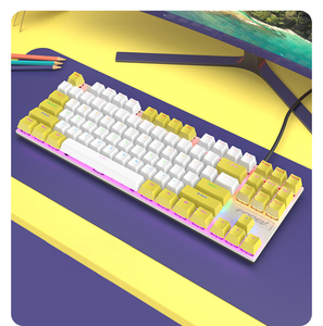 Nuevo Kit de teclado mecánico personalizado con luz LED RGB para juegos y teclado de PC de estilo QWERTY para iluminación de teclado mejorada - Product Image 2