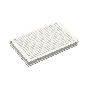 Miễn phí Mẫu 384 tốt pcr tấm 40μl trắng đầy đủ-váy Polypropylene thời gian thực pcr <span class=keywords><strong>microplate</strong></span> cho nhiệt cycler hệ thống - Product Image 1