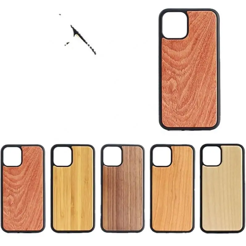 Nome Logo o modello in bianco sublimazione cassa del telefono in legno per iPhone SE 2 6 7 8 X XR XS Max 12, per iPhone 11 Pro custodia del telefono Max