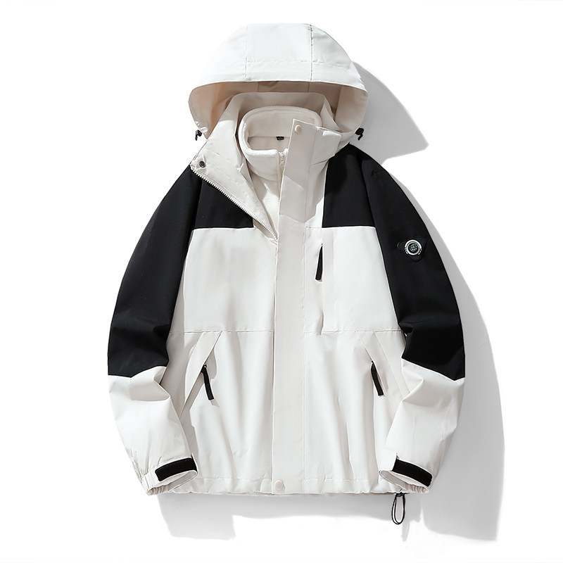 Ivory White/Black S-4XL