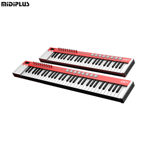 Midiplus X4proミニMIDIコントロールキーボードミニポータブルUSBキーボードコントローラー、49速度センシティブキー8 RGBバックライトパッド付き - Product Image 1