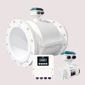 Caudalímetro de medición de aguas residuales líquido de agua digital Rs485 fabricante de salida de pulso Dn50 medidor de flujo electromagnético - Product Image 1