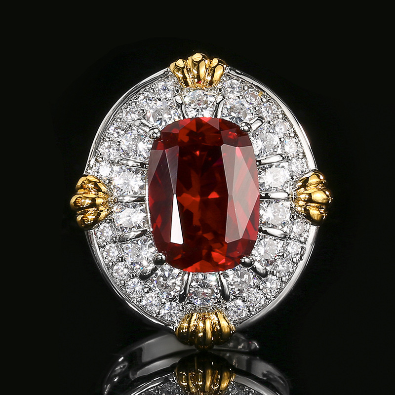 Red corundum ring-Open Size