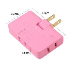 Convertidor de enchufe giratorio de 180 grados para EE. UU., enchufe de extensión 3 en 1 para EE. UU., enchufe múltiple, Mini enchufe adaptador de salida inalámbrico Delgado - Product Image 2