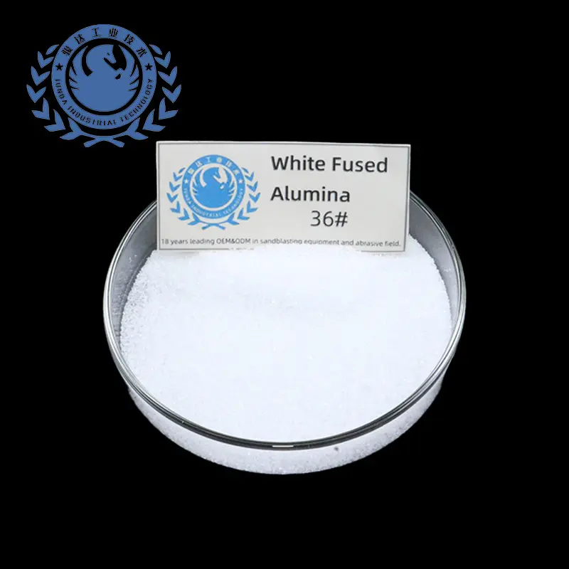 Vente en gros d'oxyde d'aluminium blanc Poudre de poudre médias haute dureté brun/blanc Alumine fondue