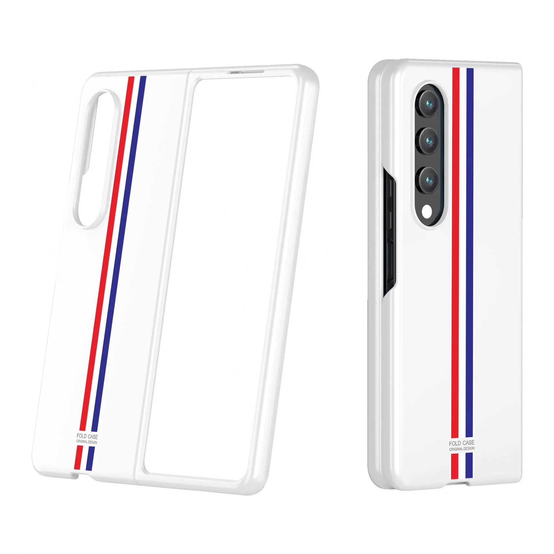 ใหม่สำหรับ Samsung เคสโทรศัพท์ zfol4เคสพีซีพิมพ์ลายให้ความรู้สึกผิวด้านสำหรับฝาครอบป้องกันหน้าจอแบบพับได้