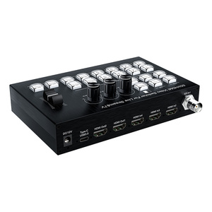 SDI 4-in-2-Out HDTV Video Switcher Tipo-C Puerto USB3.0 1080p Resolución Material ABS Transmisión en vivo Divisores de video Convertidores