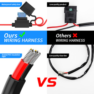 DXZ genel motorlar kordon yuvarlak anahtarı açık/açık/kapalı konektör düğmesi anahtarı gidon ön far sis lambası kontrol anahtarı DC12V - Product Image 4