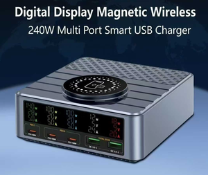 240W GaN PD3.1 <strong>Charger</strong> Multifunctional <strong>Charger</strong> with Magnetic Wireless Charging, 3C2A QC3.0 for Phone - Product Image 2
