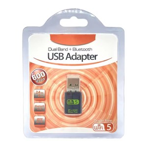 600Mbps USB WiFi mavi-diş 5.0 adaptör 2 in 1 Dongle Dual Band 2.4G & 5GHz USB WiFi 5 ağ kablosuz Wlan alıcısı - Product Image 6