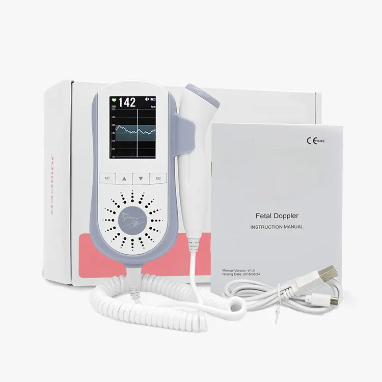Monitor cardíaco para bebê portátil, doppler fetal para venda msljb01