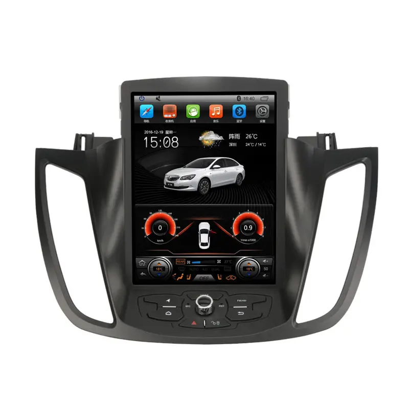 Android 12 10.4 "Autoradio Voor Ford Escape Kuga 2013-2019 Tesla Stijl Navigatiespeler Carplay Multimedia Autoradio