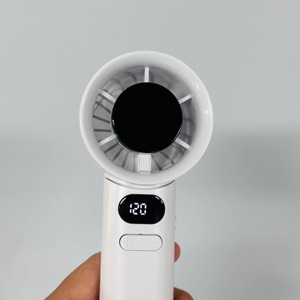 2025 New1800毫安时C型可充电便携式风扇迷你手持Mni风扇，带120调节速度和液晶显示器 - Product Image 6
