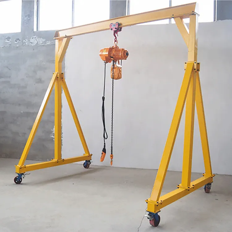 Height Adjustable Portable 1 Ton 3 Ton 5 Ton 8 Ton Movable Gantry Crane for Workshop