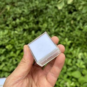 กล่องสี่เหลี่ยมอัญมณีเปลือยขนาด4*4ซม. กล่องสี่เหลี่ยมประดับมุกพร้อมถาดลายตาราง - Product Image 6