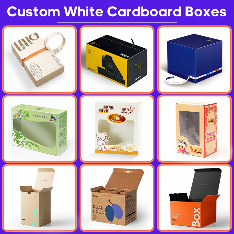 Caja de cartón blanca
