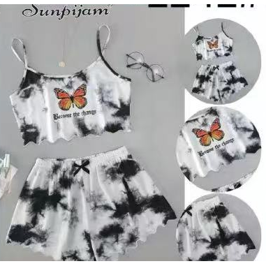 Butterfly + Spotted Black and White