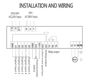 Intelligent Cheap 380V 3 Phase 2HP 1HP 0.4KW 2.2KW Variable Frequency Drive 220v <strong>Single</strong> Phase <strong>Input</strong> for Solar Motor Drive - Product Image 4