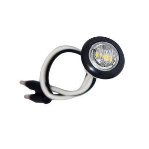 3/4 inç Led yan işaretleyici ışık 3 LEDs DOT SAE 12v ile DC terminali mermi konnektörler Led park lambası için römork otomobil Van - Product Image 3