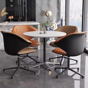 Silla de oficina de lujo Simple de diseño moderno nórdico, Ingeniería humana para negociación de mesa de red, uso de computadora de Aprendizaje Familiar - Product Image 4